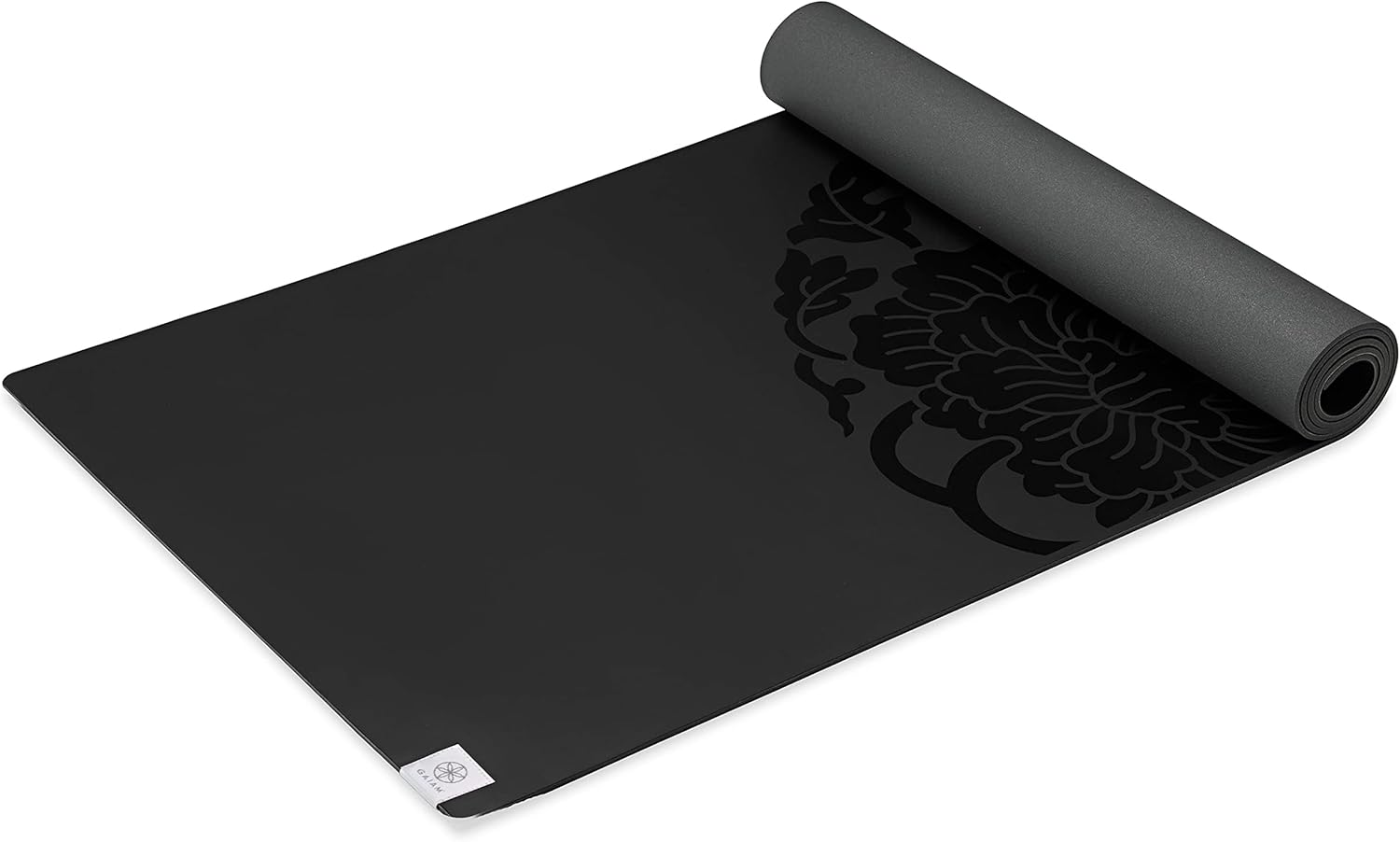 Gaiam Sol Dry Grip Yoga Mat,5mm Thick Non-Slip Exercise & Fitness Mat for Standard or Hot Yoga, Pilates and Floor Workouts - Cushioned Support, Non-Slip Coat - 68 x 24 Inches